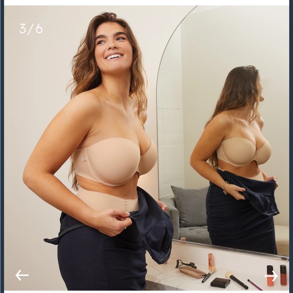Seamless Nude Strapless Bra